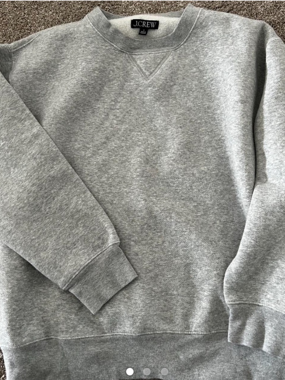 J.Crew Light Heather Gray Crewneck Sweatshirt